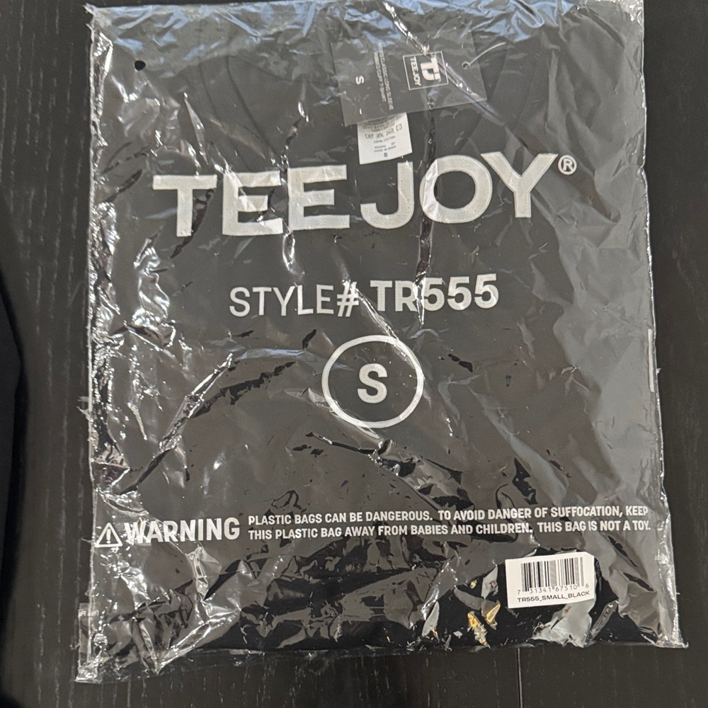 3 TEEJOY Mens Cotton Long Sleeve Ribbed Cuff Crewneck size Small - Picture 6 of 8